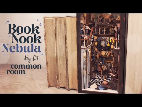 🧙 Wizarding Common Room 🧙 Book Nook Diorama (cutebee booknook dollhouse kit)