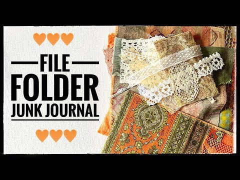 Journal Making - File Folder Junk Journal #cathysgardenyoutubechannel