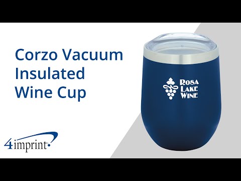 Corzo Vacuum Insulated Wine Cup by 4imprint