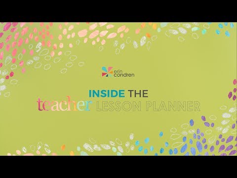 Inside the Erin Condren Teacher Lesson Planner