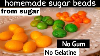 home made sugar beads / how to make sugar balls from sugar @InduThoughts