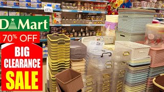 Dmart latest offers, upto 80% on MRP, cheapest kitchen & household items, storage organisers, decor