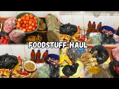 FOODSTUFF HAUL FOR A FAMILY OF THREE LIVING IN NIGERIA WITH THE ECONOMY SITUATION OF TODAY