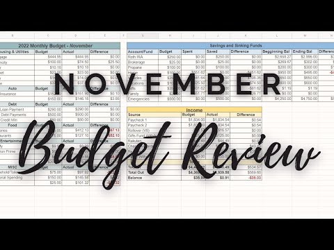 november budget closeout