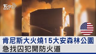 LA新火場! 肯尼斯大火燒15大安森林公園 急找囚犯開防火道｜TVBS新聞 @TVBSNEWS02