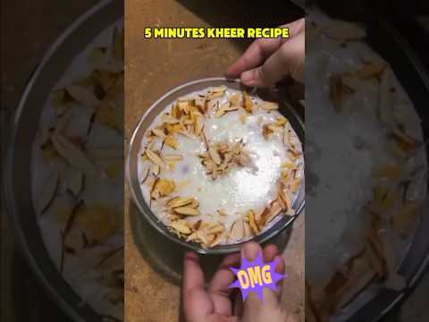 5 minutes Kheer recipe | Easy Sweet Recipe At Home#viralshorts2024