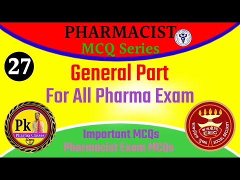 RRB AIIMS ESIC SGPGIMS Pharmacist Exam Preparation ll General Part Pharma Exam #pharma #gk #math