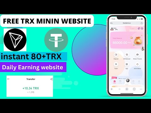 New trx tron-BML mining site | daily income site | best trusted mining apps | long time earning site