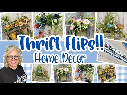 Thrift Flips Home Decor || Upcycling Items to Make and Sell for Profit || Pinterest Inspired