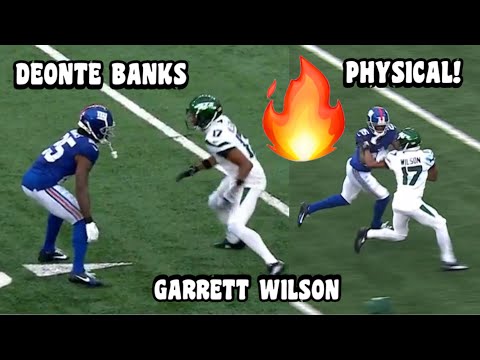 Garrett Wilson Vs Deonte Banks 🔥 (WR Vs CB) Jets Vs Giants 2023 highlights