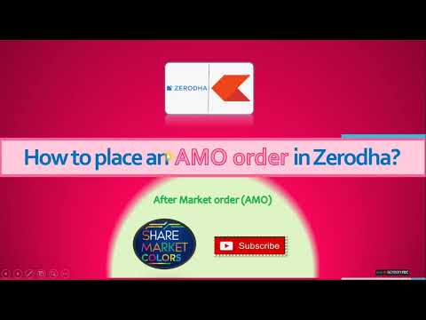 How to place an After Market Order (AMO) in Zerodha? #Zerodha #AMO #nse #KiteApp #ZerodhaTutorial