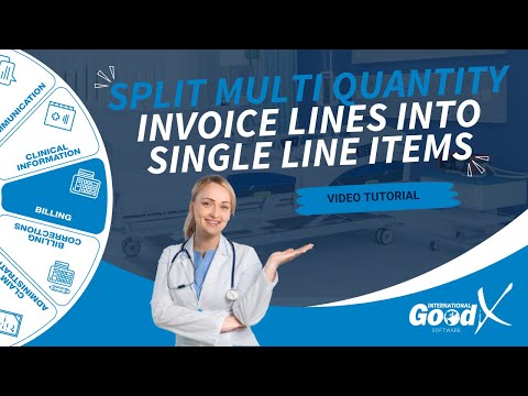 GoodX Web Tutorial - Split Multi Quantity Invoice Lines into Single Line Items