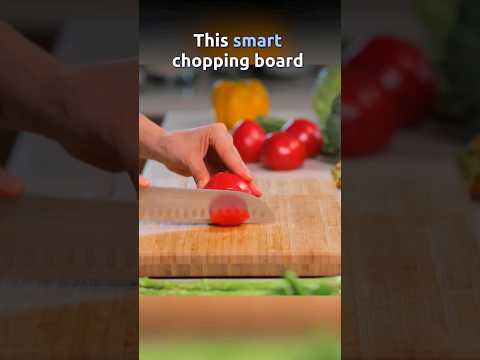 This smart chopping board will surprise you! #kitchengadgets #smartkitchen #smartgadgets #kitchen