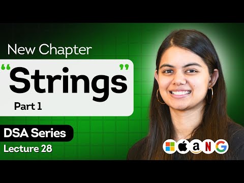 Strings & Character Arrays in C++  -  Part 1 | DSA Placement Series