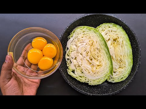 Cabbage with Eggs Tastier than Meat❗ Simple Healthy Breakfast ideas. Cheap & Tasty recipe.