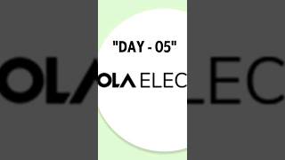 Day-5 : Ola Electric Shares Performance #olaelectric #indianstockmarket #indmoney #stocks #shorts