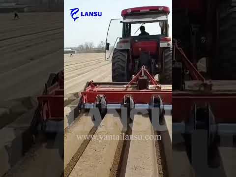 High efficiency, uniform furrow width and depth ridging machine