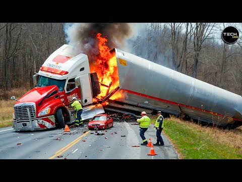 Dangerous Idiots Fastest Truck & Heavy Equipment Fails | Extreme Truck Idiots at Work #18