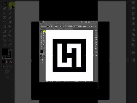 Design a simple H Letter Logo in Illustrator