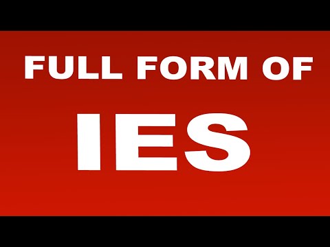 Full Form of IES | What is IES Full Form | IES Abbreviation