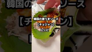 韓国の激うまソース【チョジャン】レシピ👨‍🍳