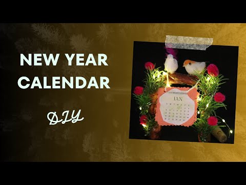 NEW YEAR CALENDER 2025.. #diy #craft #newyear2025