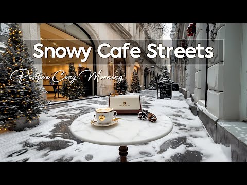 Snowy Cafe Streets ~ Positive Morning Jazz Rhythms for Relaxing Winter for Cozy Soul