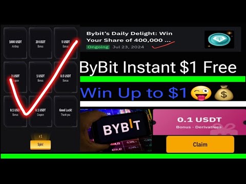 ByBit new SpiN Offer \\ Win Up TO $1💰USDT // Instant Spot Payment \\ How to Claim $1 usdt Free