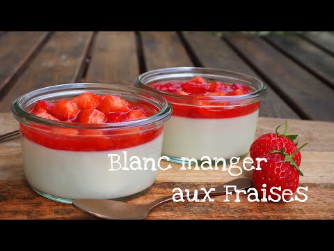 【いちごのブランマンジェ】Blanc manger aux fraisesの作り方♡