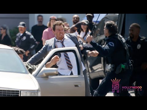 Chris Pratt films INTENSE scene for "Mercy"