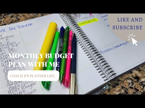 DIY Monthly Budget Setup: Erin Condren Planner