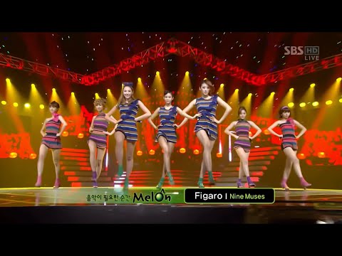 9Muses (나인뮤지스) - Figaro | 110910 SBS Live [4K]