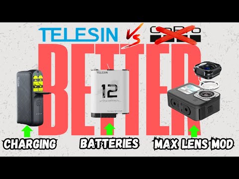 TELESIN Better Than GoPro For Accessories? - Max Lens Mob - Snow Battery - Charging - Low Price