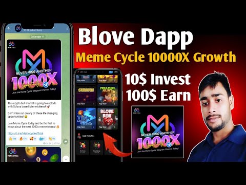 Meme Cycle 1000X return update | BLove Dapp letest update today | blove dapp airdrop update