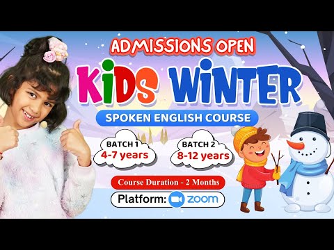 Winter Special ⛄ Kids Spoken English Course #englishconnectionbykanchan