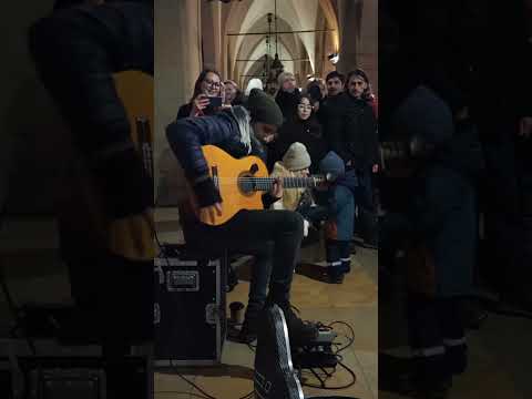 Amazing street performance Spanish Guitar, original song ″Beautiful Life″ by Imad Fares