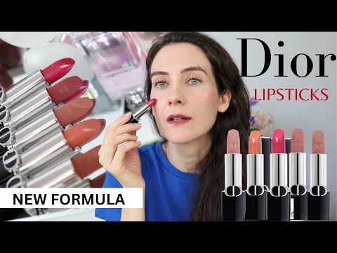 NEW DIOR Rouge LIPSTICKS | Satin & Velvet & new Lip liners BETTER than CHANEL???