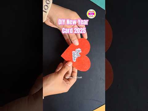 Happy New Year Card 2025 | DIY New Year card #shorts #diy #youtubeshorts #newyear2025