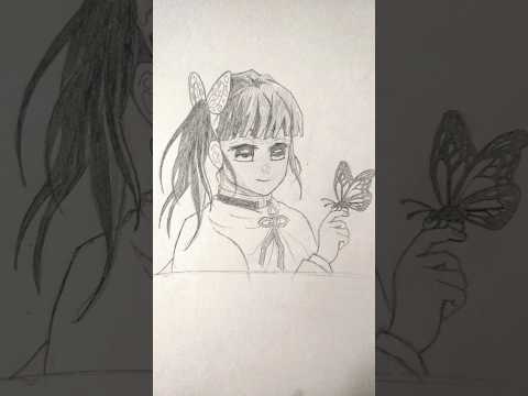 Drawing kanao Tsuyuri | Demon slayer #demonslayer #anime #shorts