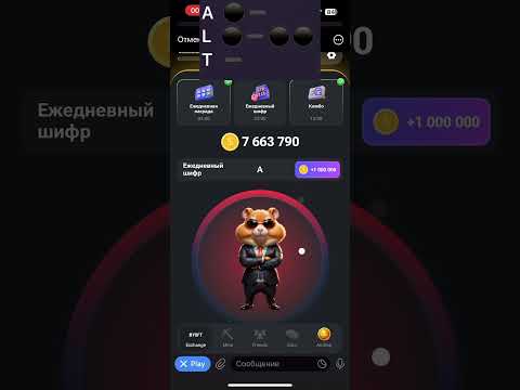 Секретный Шифр Hamster Kombat 25 июня 24г