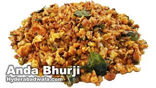 Anda Bhurji Recipe Video - How to Make Spicy Scrambled Eggs - Easy & Simple