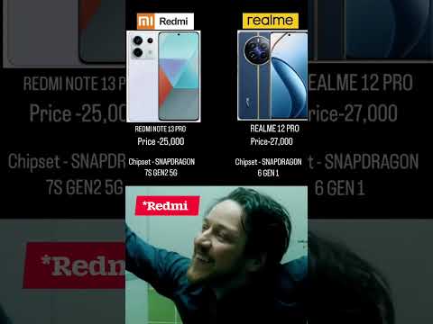 redmi note 13 pro 5g vs realme 12 pro 5g Comparison #realme12pro #redminote13pro #techmeme