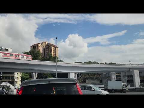 Spotted Jalur Gemilang Colours MRT Laluan Putrajaya PYL Line exiting Sungai Buloh Station Selangor