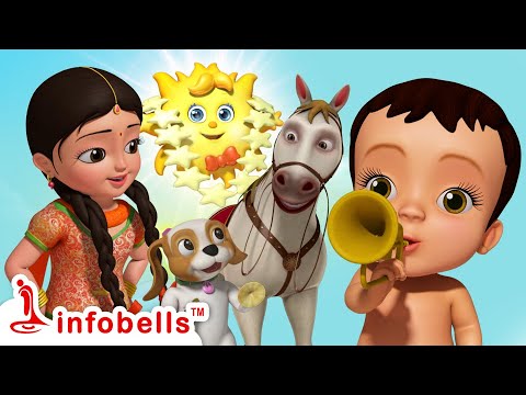 Agdum Bagdum Ghoradum Saje - Surprise Eggs | Bengali Rhymes for Children | Infobells #bengalirhymes