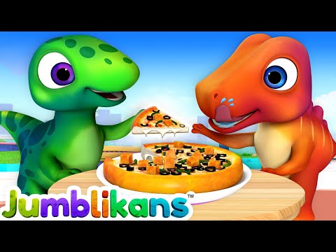 Sharing is Dino-Mite! Cute Jumblikans Dinosaurs Teach Sharing - ChuChuTV Toddler Learning Videos