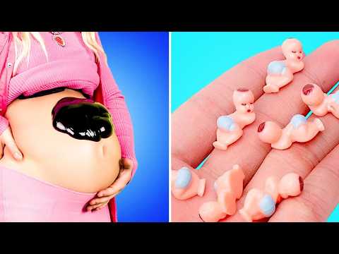 Pregnant Hacks by Barbie! *Must-Try Pregnancy Gadgets & Funny Situations*