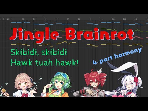 [COVER] Jingle Bell Rock (brainrot ver.) 4-part choir harmony feat. SynthV Gumi, Teto, Anri, Ellie