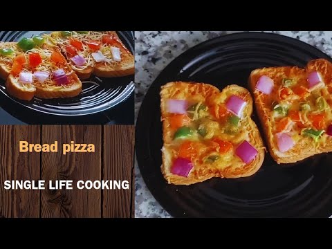 Quick & Easy Bread Pizza Recipe for students! 🍕 #SingleLifeCooking #BreadPizza #BudgetFriendlyMeals