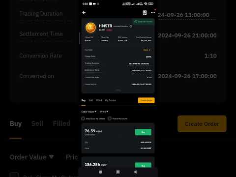 HMSTR Coin Rate Now Live on Bybit! Hamsters Withdrawal 26 September #hamsterwithdrawal #hamstercoin