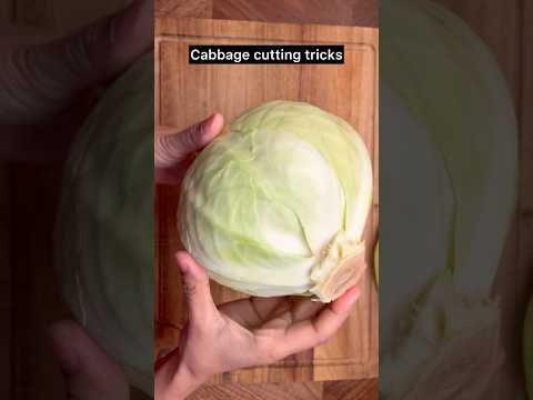 How to cut a cabbage | Cabbage cutting technique | Easy way to cut cabbage